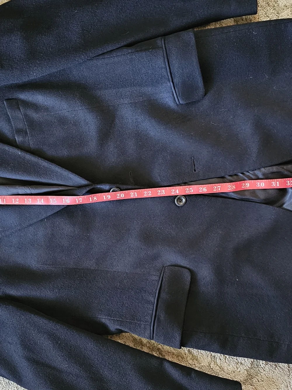 Jos A Bank 100% Cashmere Black Blazer Sport Coat 42 Long 42L